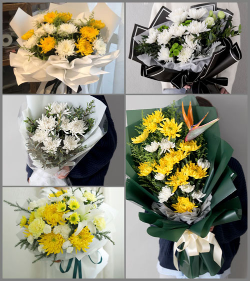 贵州六盘水盘县石桥镇小黄草坝村白事花束代送